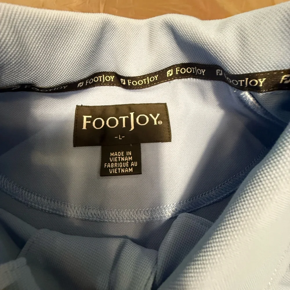 FootJoy Blue and White UNC Polo Active Golf Shirt Size Large - Picture 8 of 10